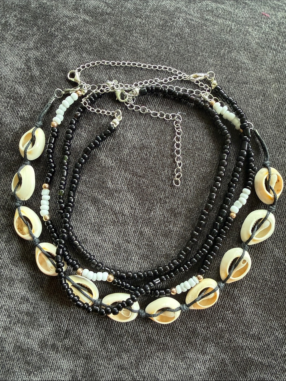 4 Black Necklaces